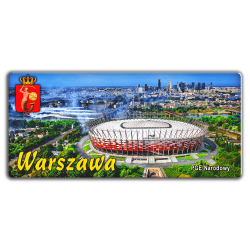 Magnes elastyczny metalizowany panorama WARSZAWA Stadion PGE Narodowy